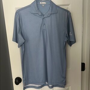 Men's S Peter Millar Blue Golf Shirt